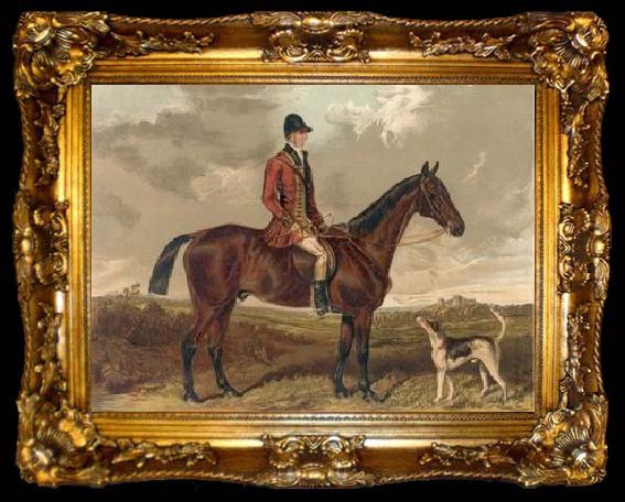 framed  unknow artist Classical hunting fox, Equestrian and Beautiful Horses, 206., ta009-2